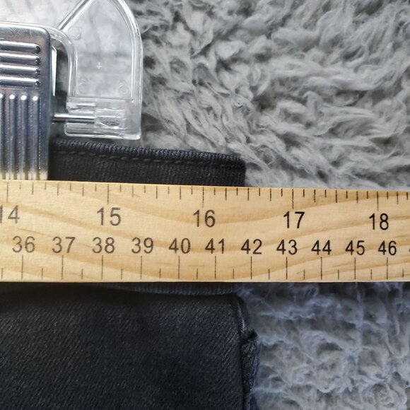 Old Navy Jeans Womens Size 12 Black High-Rise Super Skinny Stretch Denim - Picture 4 of 11